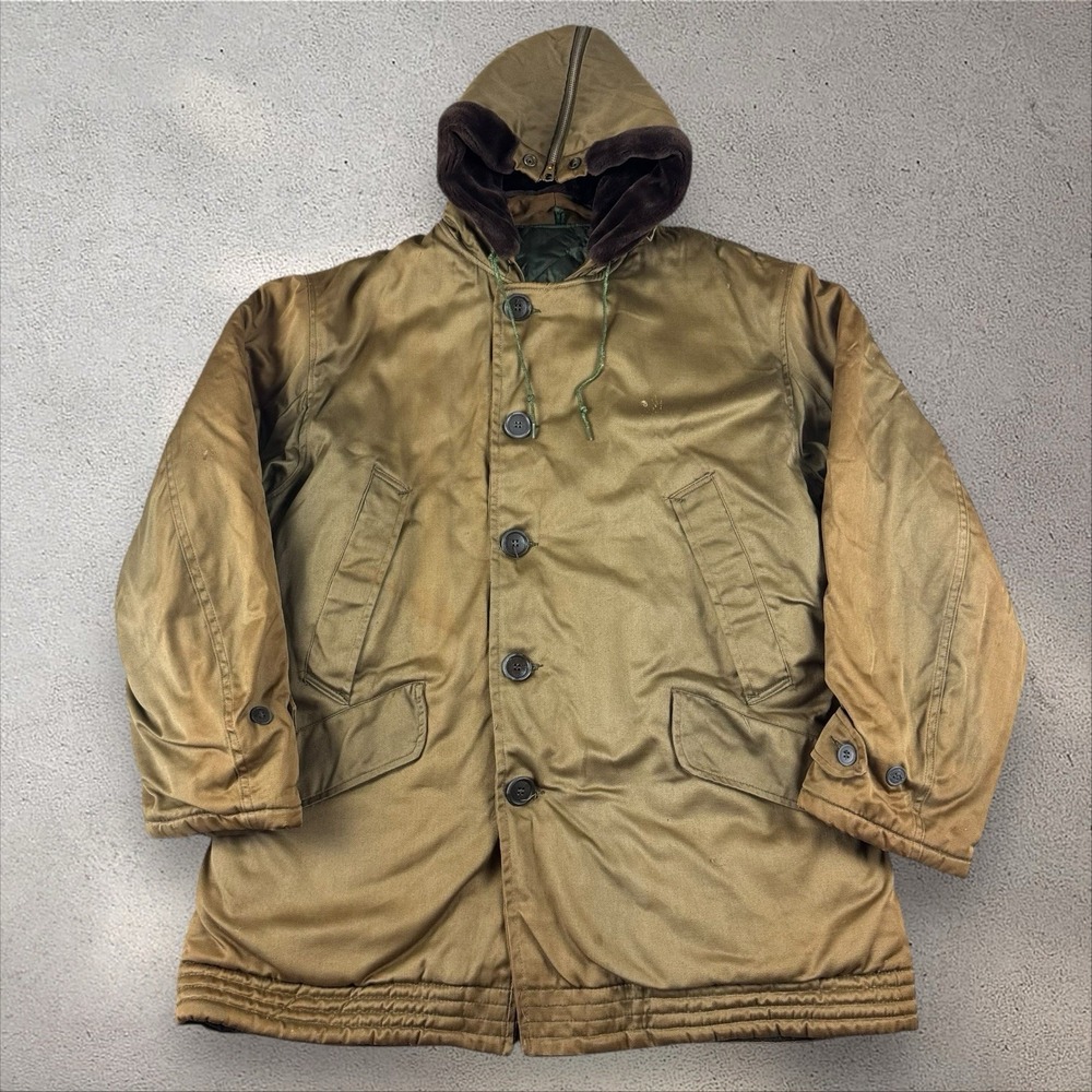 Vintage Daroson N-3B Style Cold Weather Parka Jacket‎ Fits XL 70s
